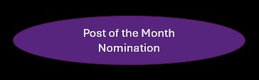 Post of the Month Nomination 